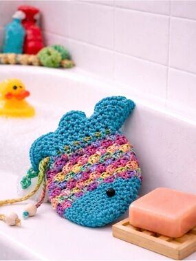 Handmade Rainbow Fish-Shaped Soap Saver